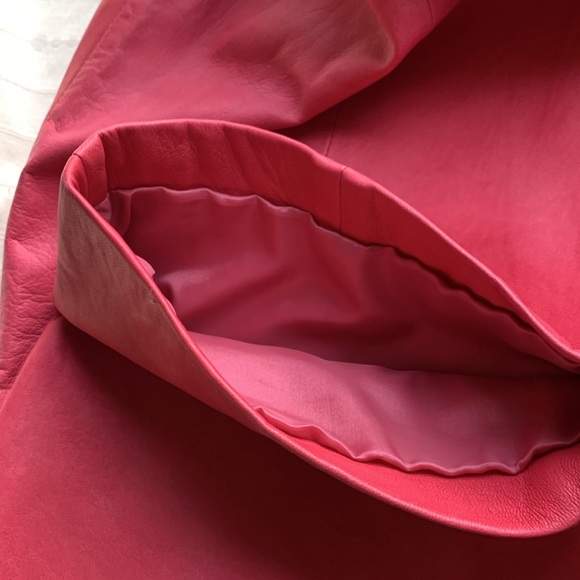 Vintage Leather Collection Crop Pants Fuscia Deep Pink - Picture 9 of 12